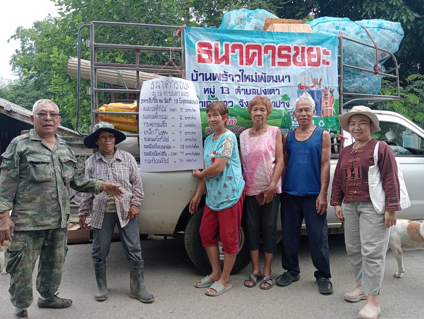 ภาพประกอบ: กิจกรรม ธนาคารขยะ ในพื้นตำบลปงเตา
